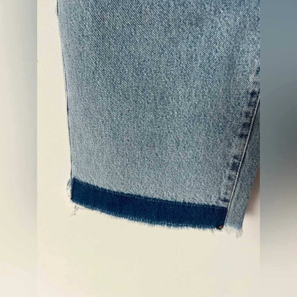 NWT SER.O.YA Heidi Straight Leg Patch Jean 29x35 in Coastline - Picture 10 of 15
